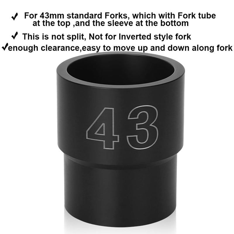 Bisrollnaa 43mm Fork Seal Driver 43mm Fork Seal Tool for Motorcycle Conventional Fork (43mm) - Image 2